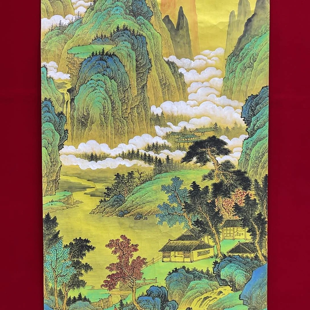 国画凌行志手绘作品