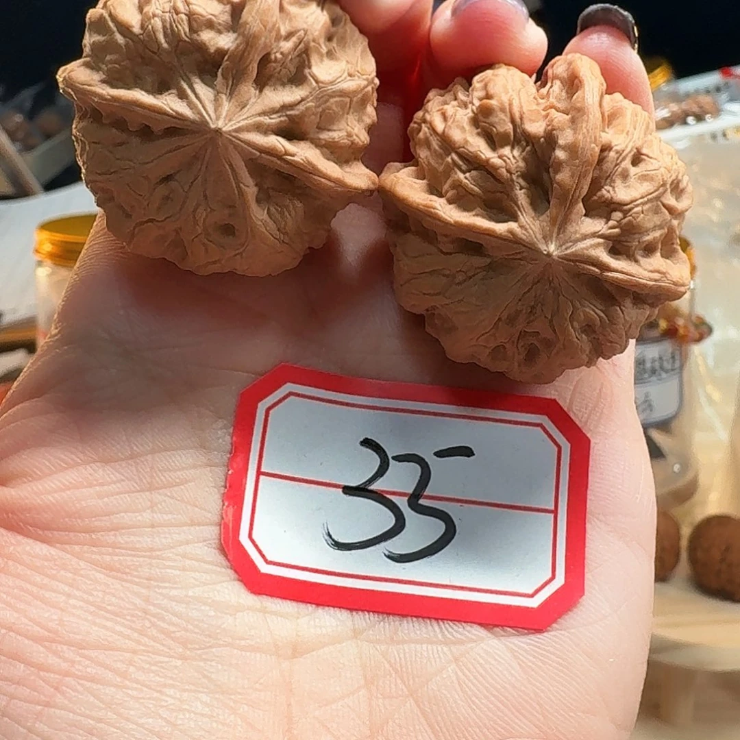 吊坠桃核雨花石四棱35尺