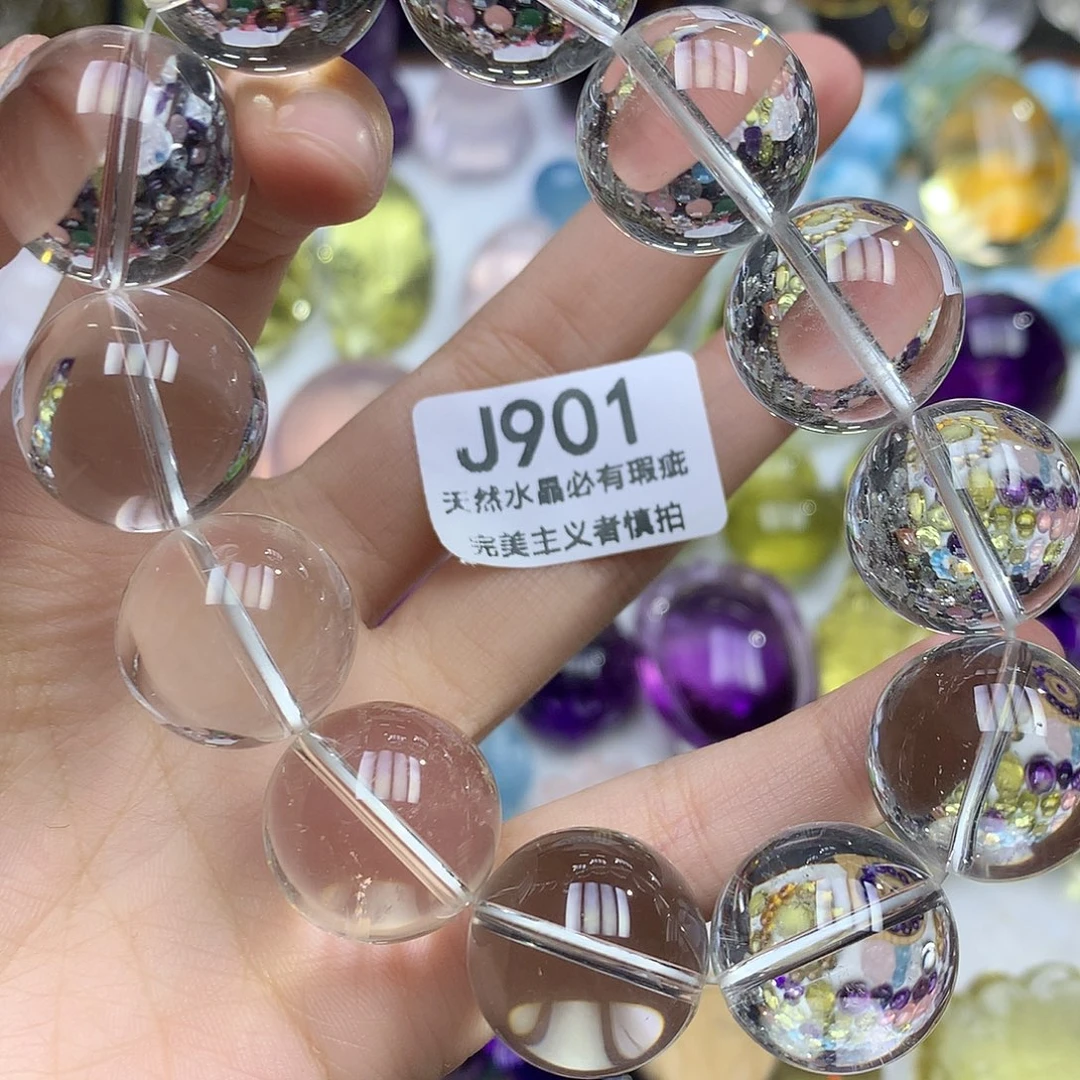 水晶未镶嵌珠宝半成品19+手串