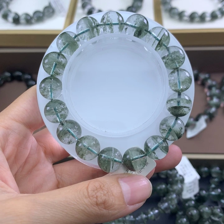 未镶嵌手链水晶绿幽灵