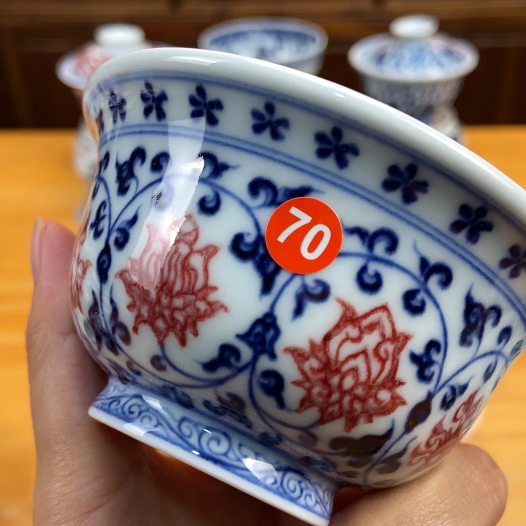 手绘现代茶具非古董
