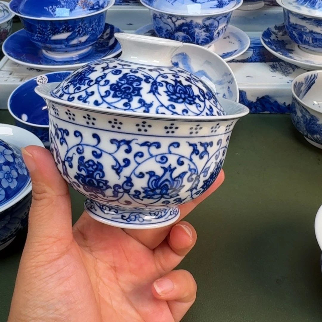 景德镇纯手绘茶具圆圆267