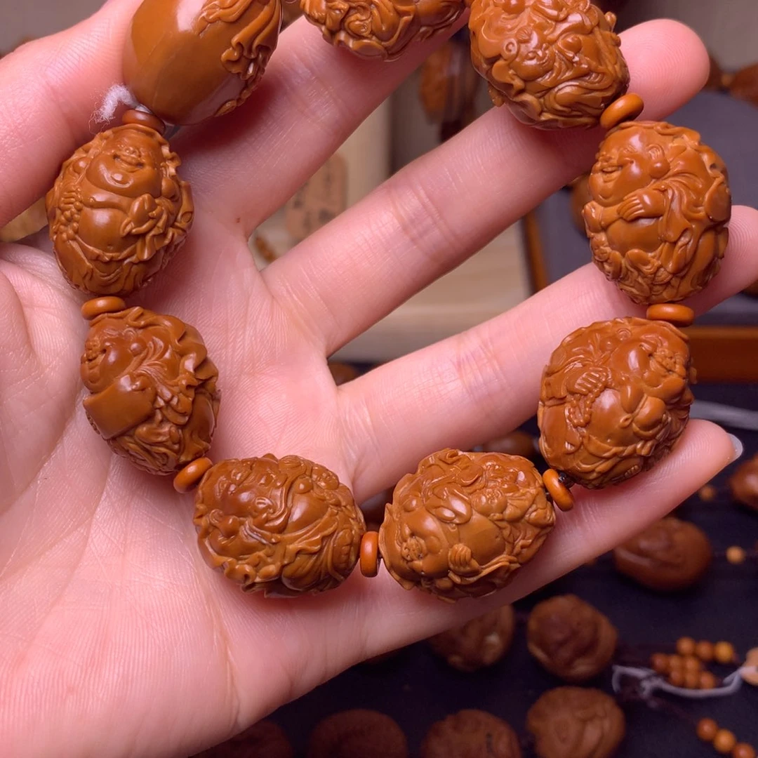 橄榄核手串/手链弥勒佛