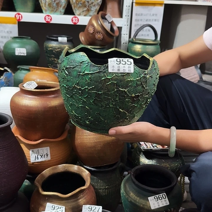 瑕疵金绿蛋壳955高度17口径20