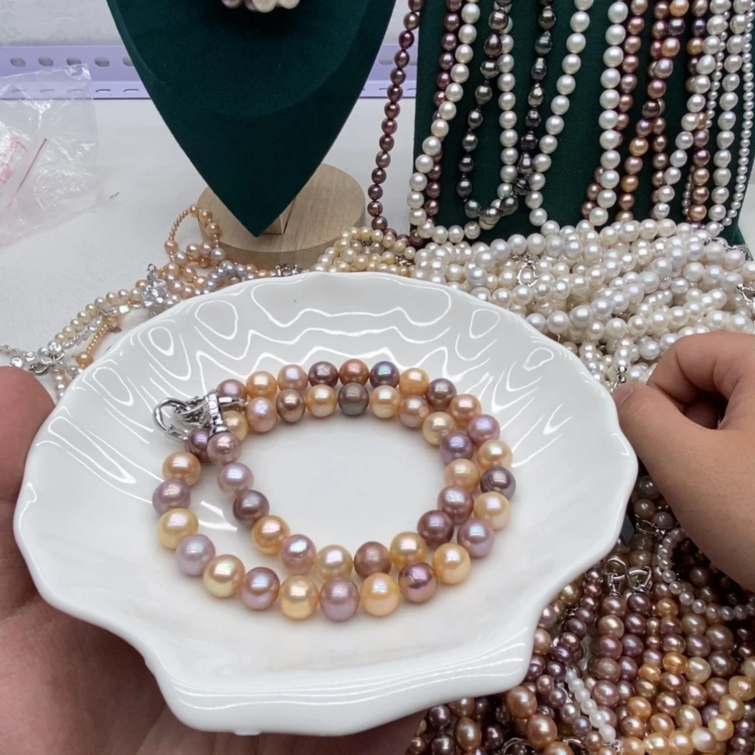 茉***茶合金淡水珍珠默认微瑕淡水珍珠