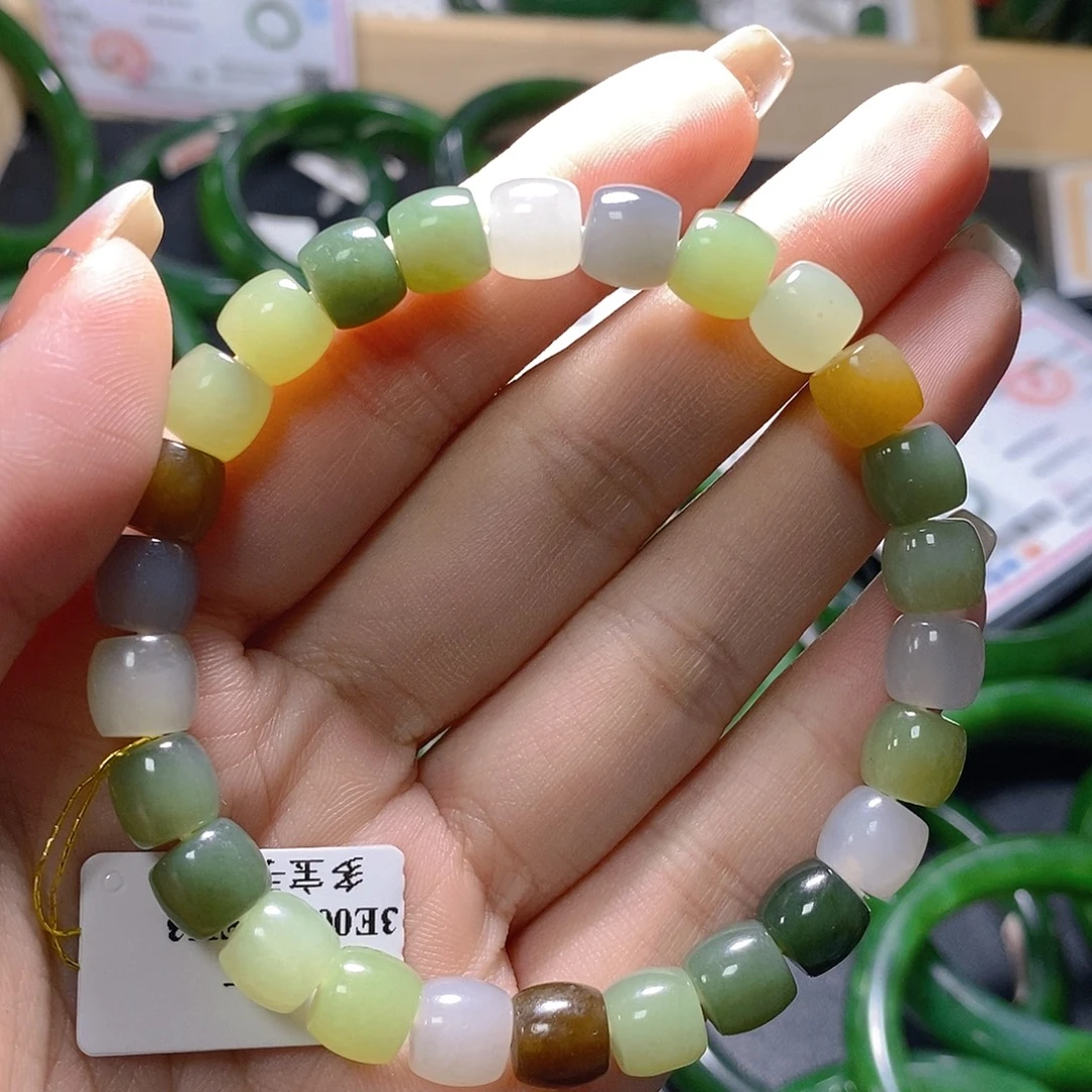 和田玉（碧玉）未镶嵌手链