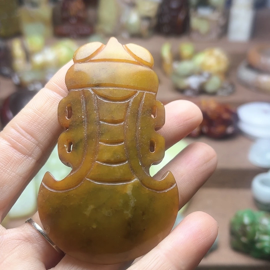 白玉菩提吊坠51。。