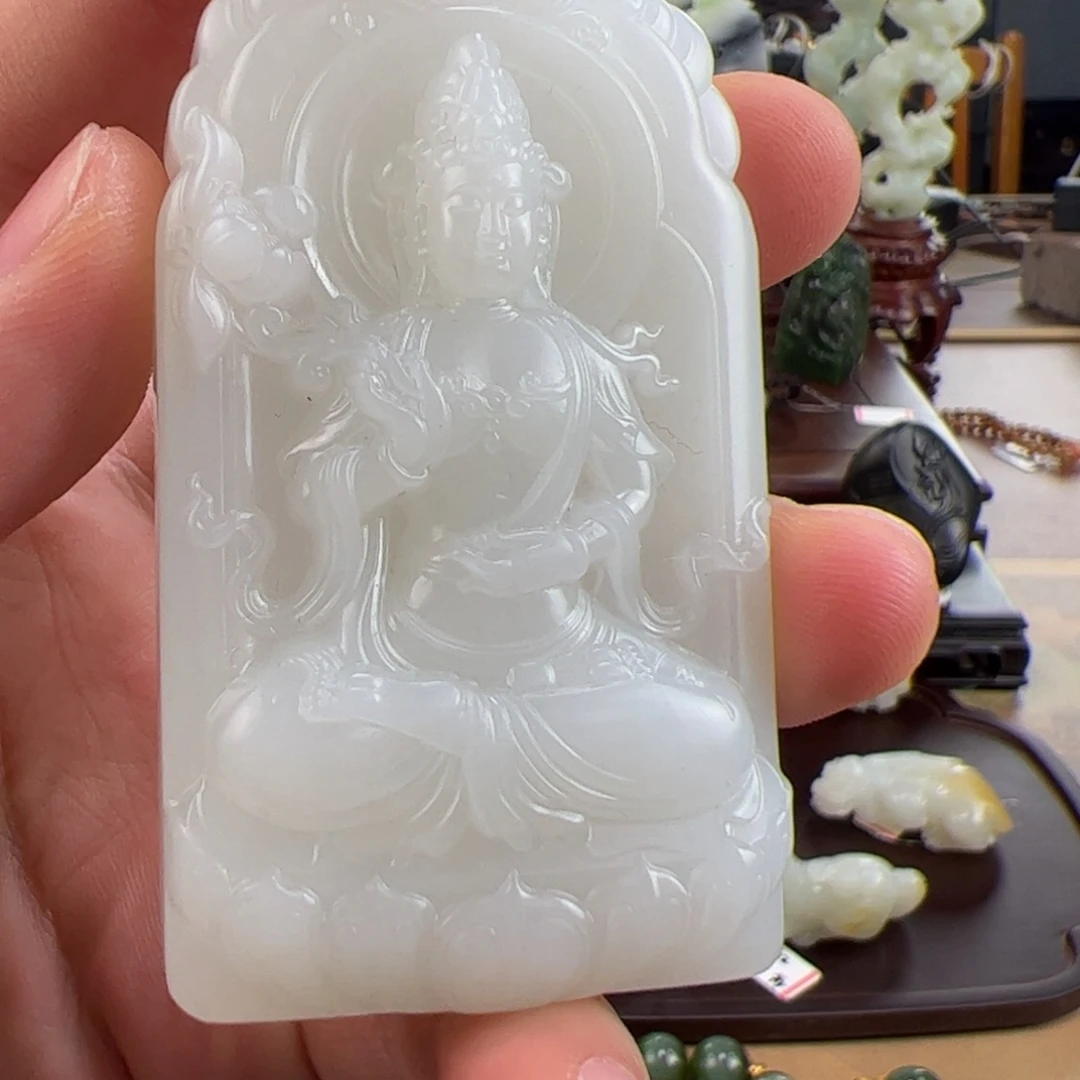 和田玉未镶嵌挂件