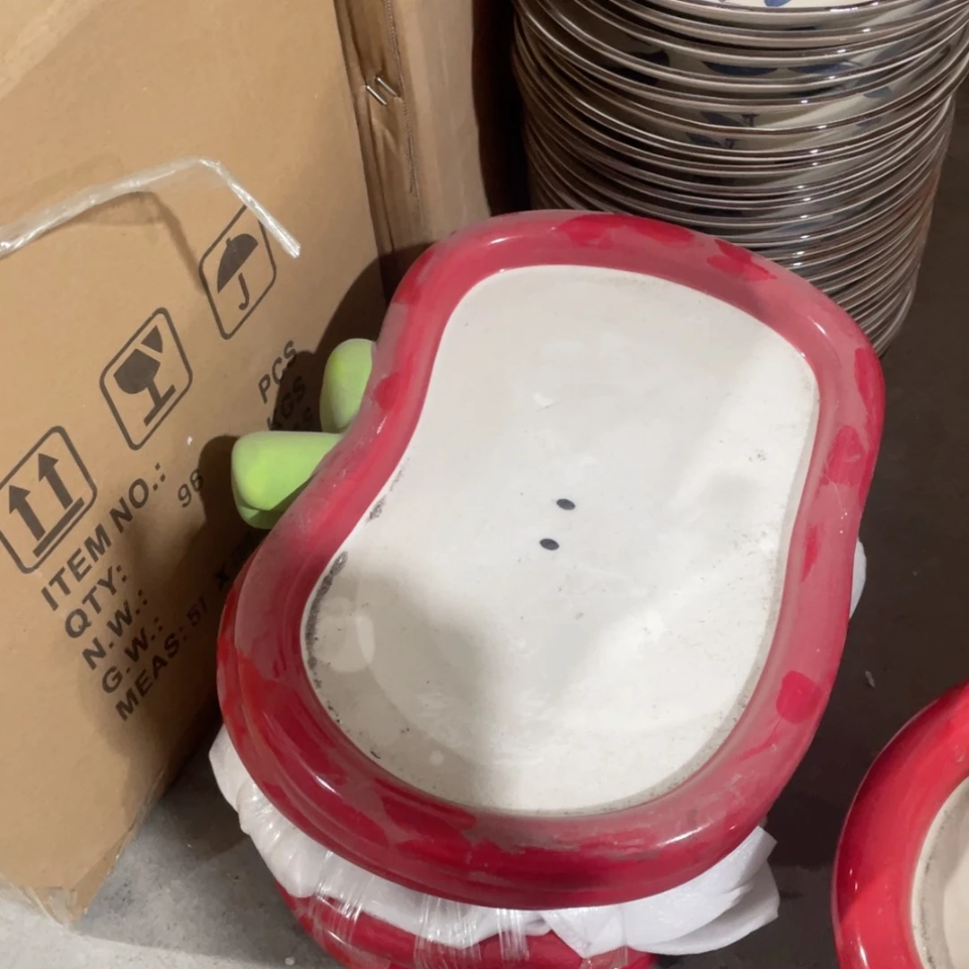 微瑕陶瓷餐具R01超大苹果盘12英寸一个装瑕疵