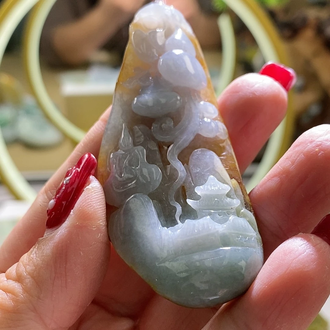 【闪购商品】翡翠颈饰未镶嵌观音