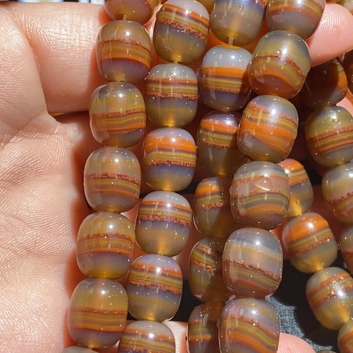 路***甲玛瑙/玉髓未镶嵌项链