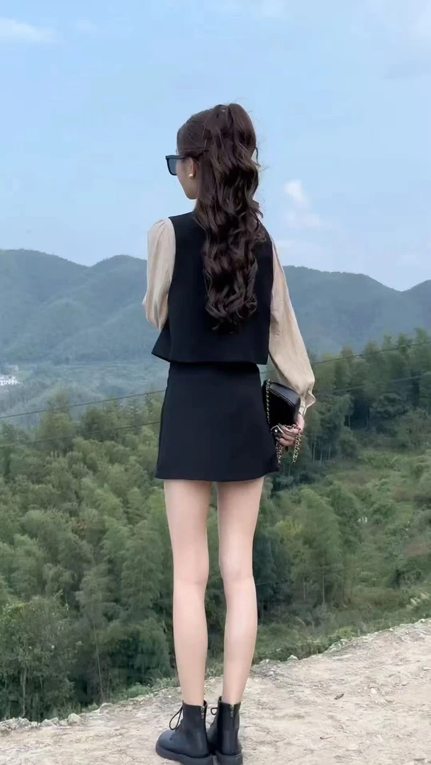 新中式国风复古高级感改良旗袍连衣裙秋冬季民国风牛仔长裙5952甜