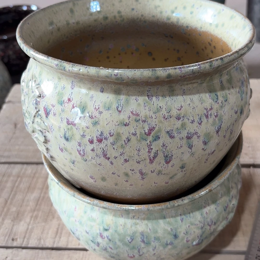 红陶花盆口20高15