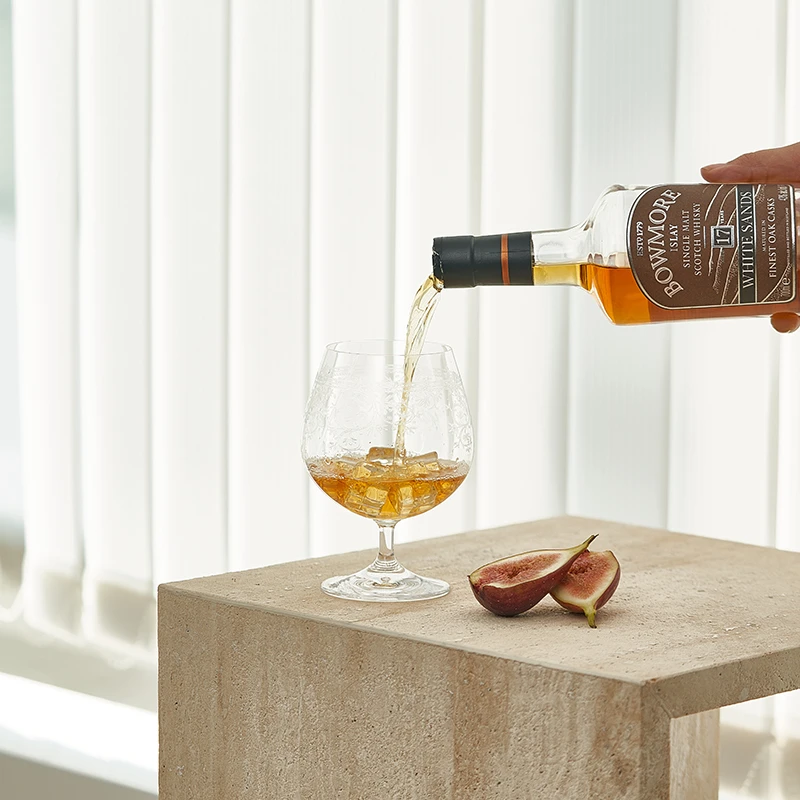 德国进口卢卡系列水晶雕花大肚杯#49193