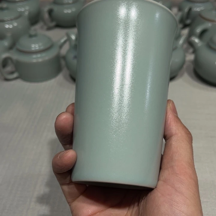 杯开窑大吉青鸾汝瓷