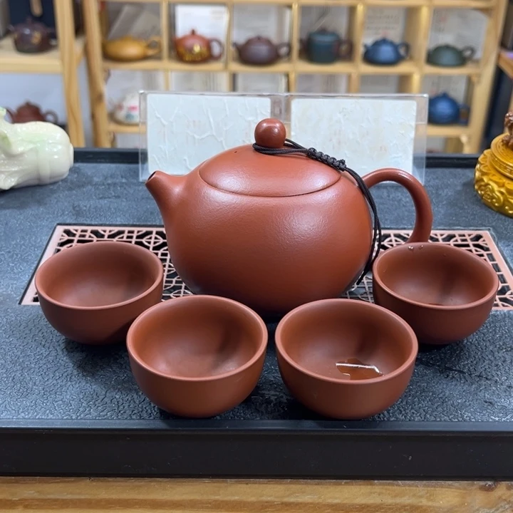 紫砂紫砂胖西施（一壶四杯）