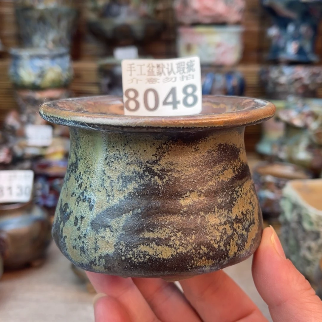 手工花盆默认瑕疵完美者勿拍