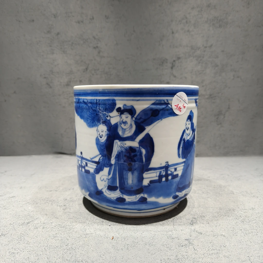 清道光青花三星高照小香炉