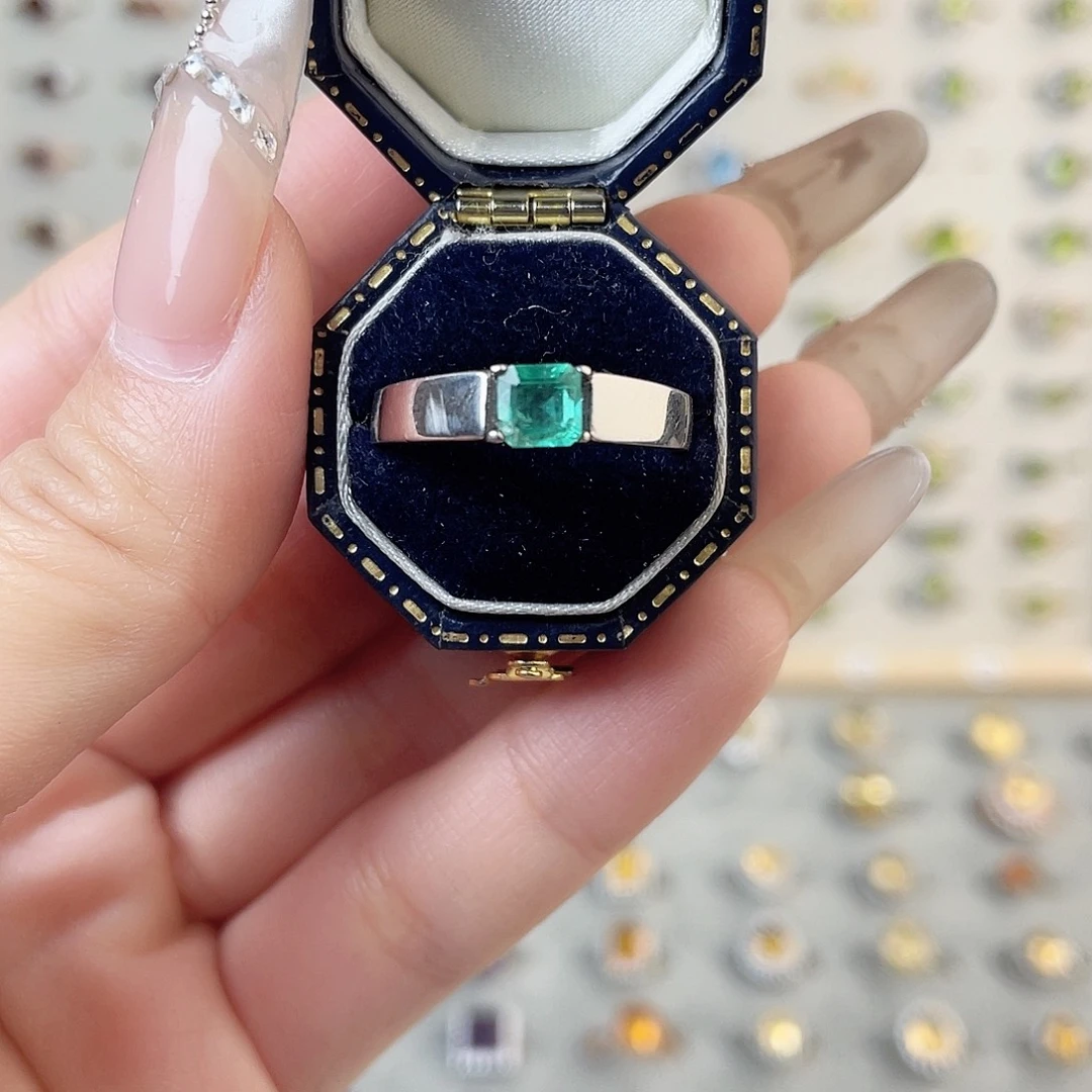 黄晶银S925镶嵌戒指换暴力黄