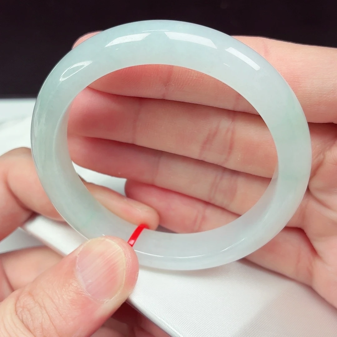 翡翠未镶嵌手镯55圈