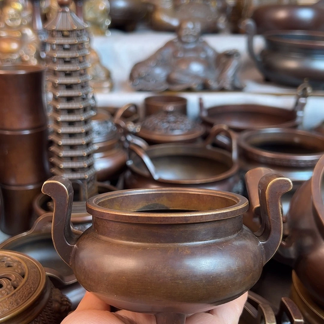 铜工艺摆件供香炉