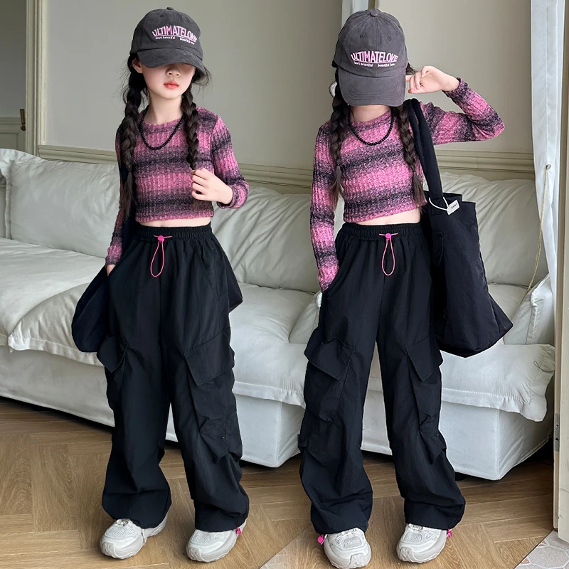 儿童服装套装独特洋气时髦女童装可爱超萌儿童衣服嘻哈运动两件套