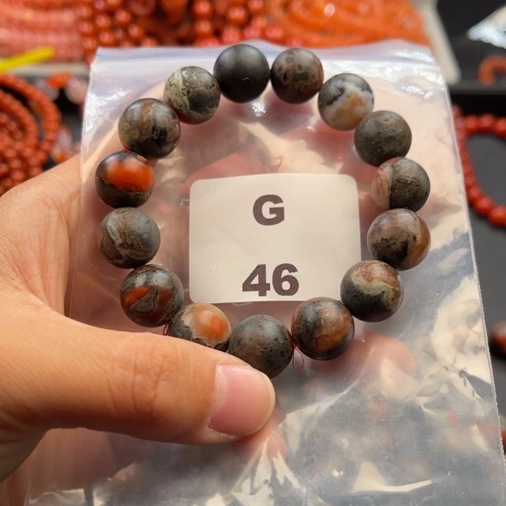 南红玛瑙未镶嵌多样性发货默认微瑕称重12mm
