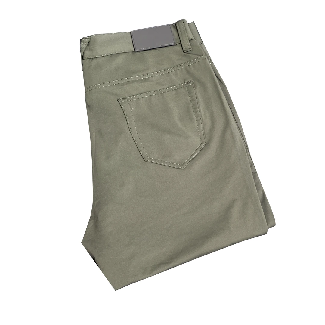 VIC-多【凉感科技】冰丝高弹锦氨薄款YKK拉链春夏休闲五袋裤24201