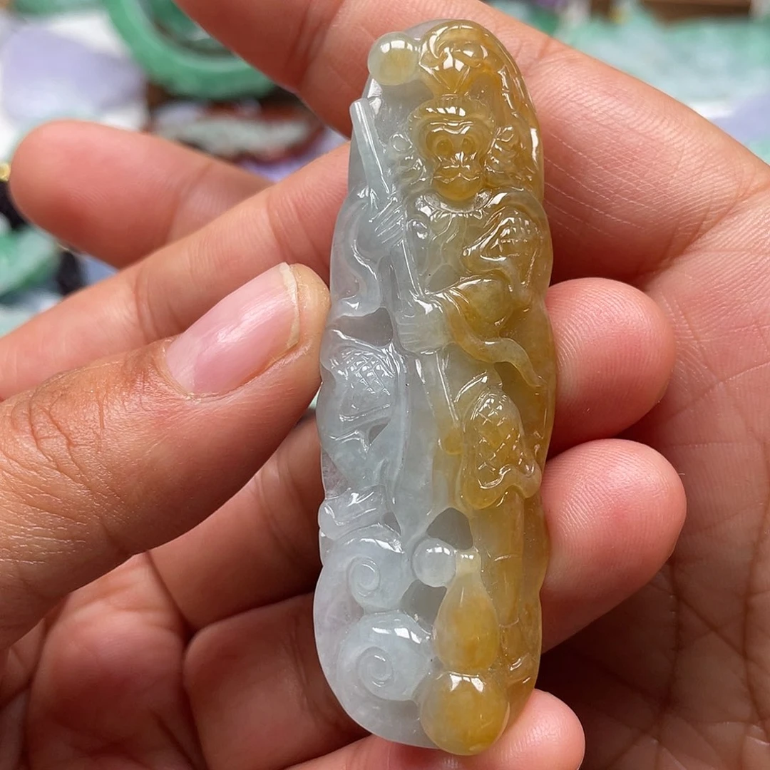 颈饰未镶嵌翡翠翡玉缘翡翠