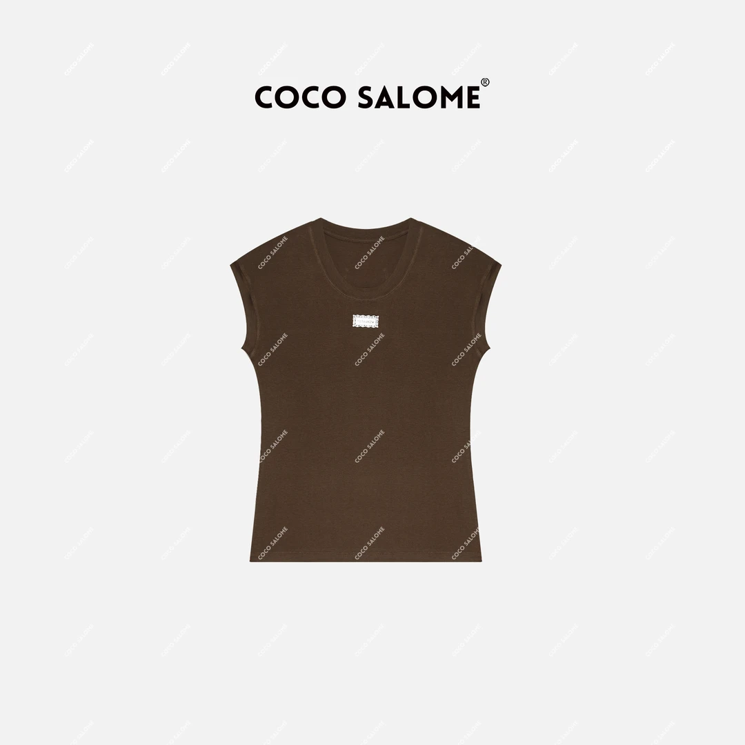 醒醒专属【舒适感】小飞袖设计轻奢高级感气质小众短袖女装907H