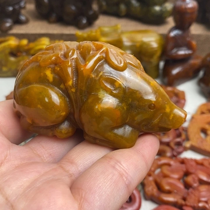 蛇纹石玉未镶嵌颈饰48