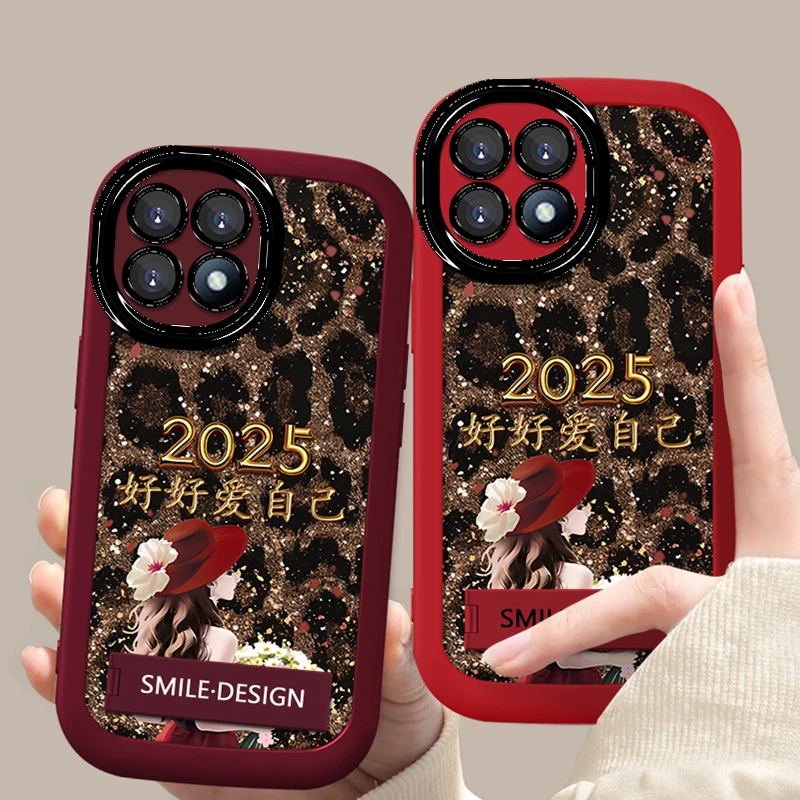 适用于【OPPO】A72/A53【5G】个性豹纹爱自己捧花女孩新款手机壳