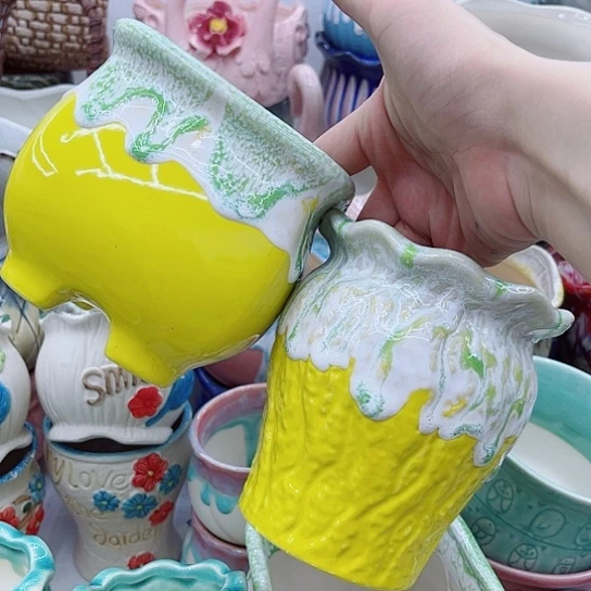 多肉绿植陶瓷花盆9.9包邮