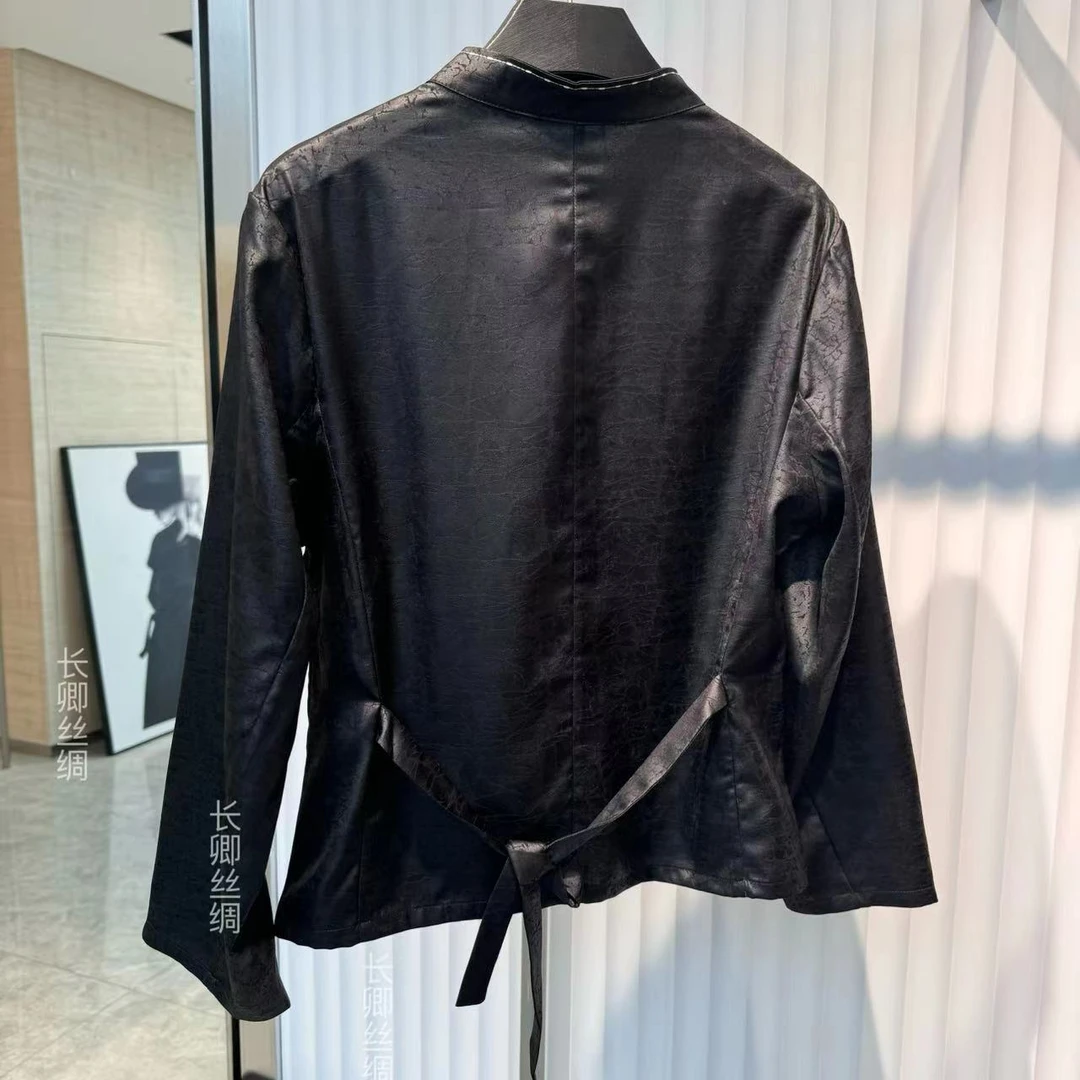 【倾云】原创设计师新中式龟裂纹上衣女外套小衫百搭 21201