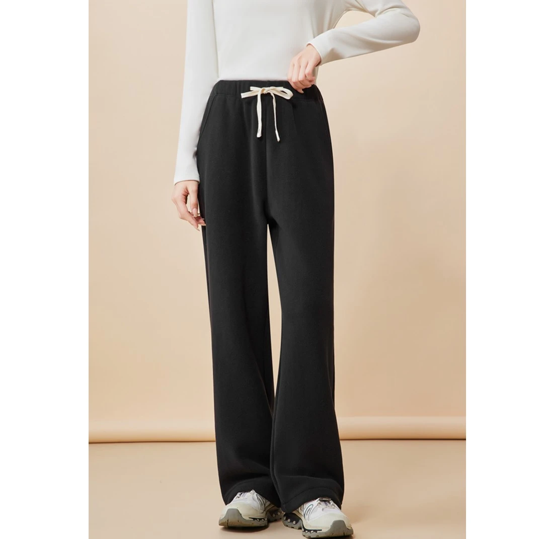 IEF/爱依服2025秋冬新款韩系风简约百搭休闲保暖纯色直筒裤