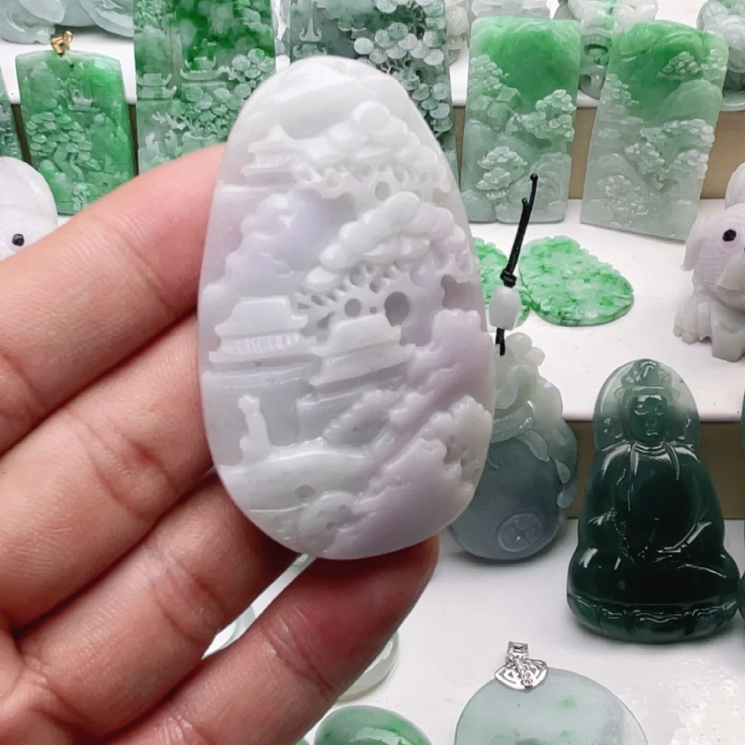 翡翠未镶嵌颈饰翡翠