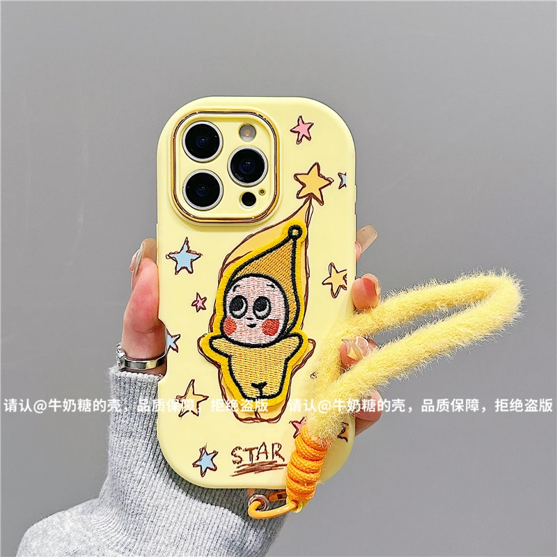 金属小胖妹适用苹果17/iPhone/华为荣耀/VIVO/OPPO/小米手机壳潮