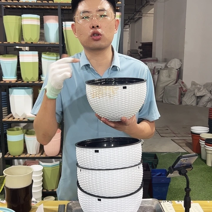 微瑕吊篮口21高15白色4只