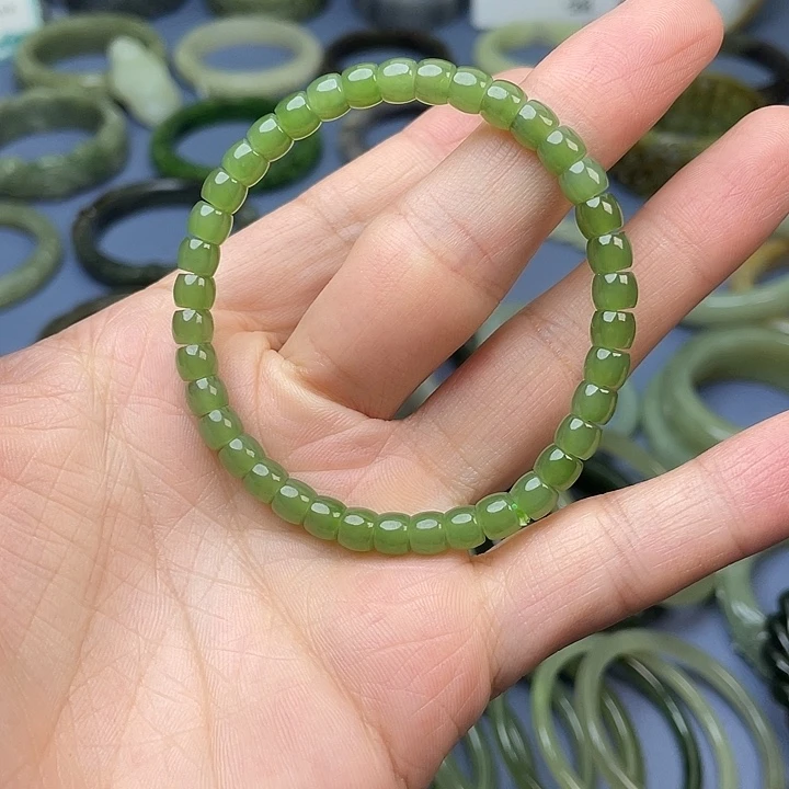 和田玉（碧玉）未镶嵌手串