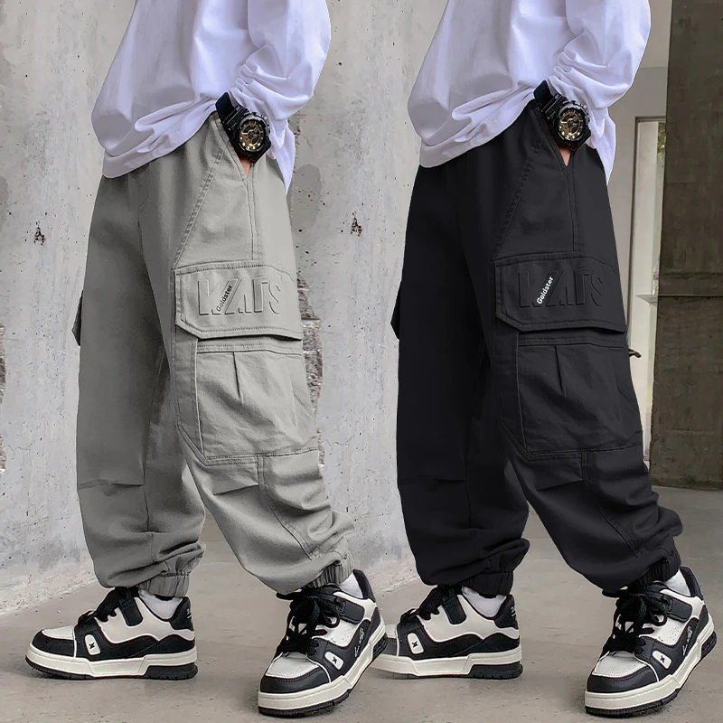 男童工装裤秋装中大童裤子2025新款儿童休闲长裤男孩春秋季运动裤