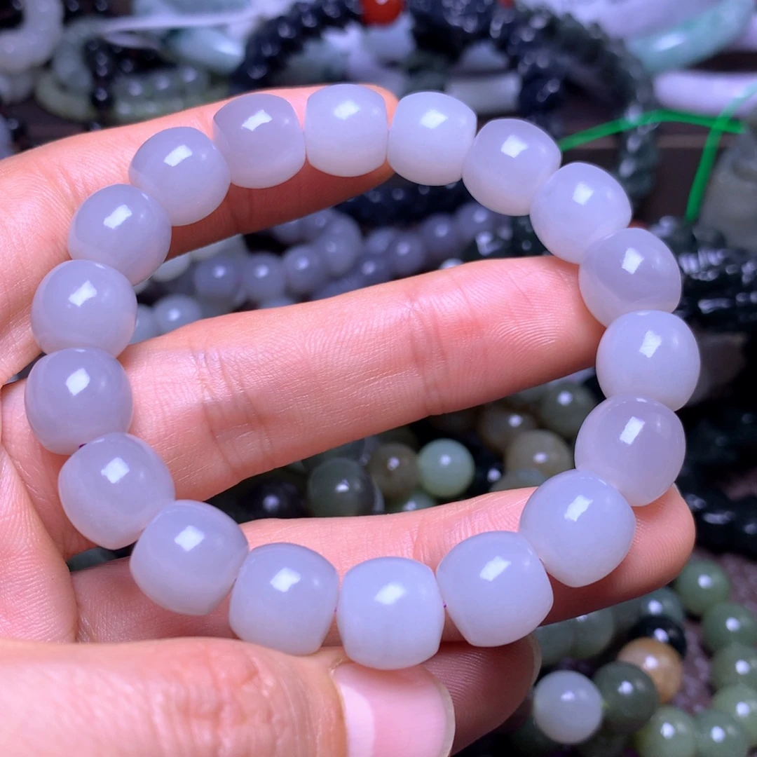 和田玉未镶嵌手串12