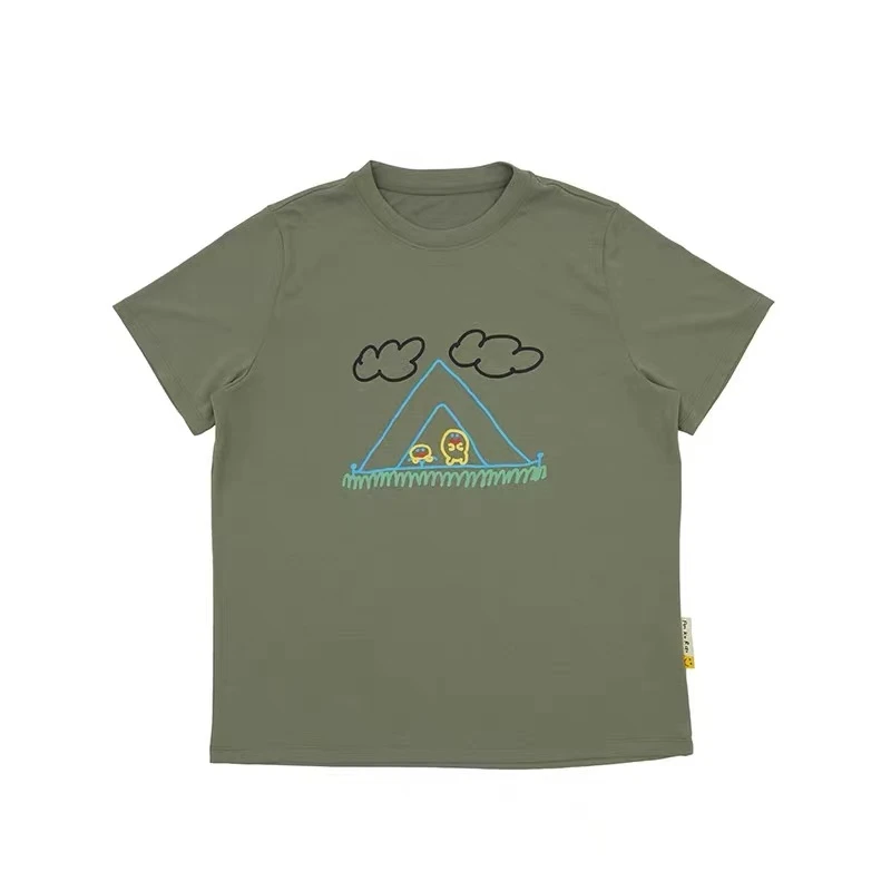 SS25451  订单款户外印花短袖T恤