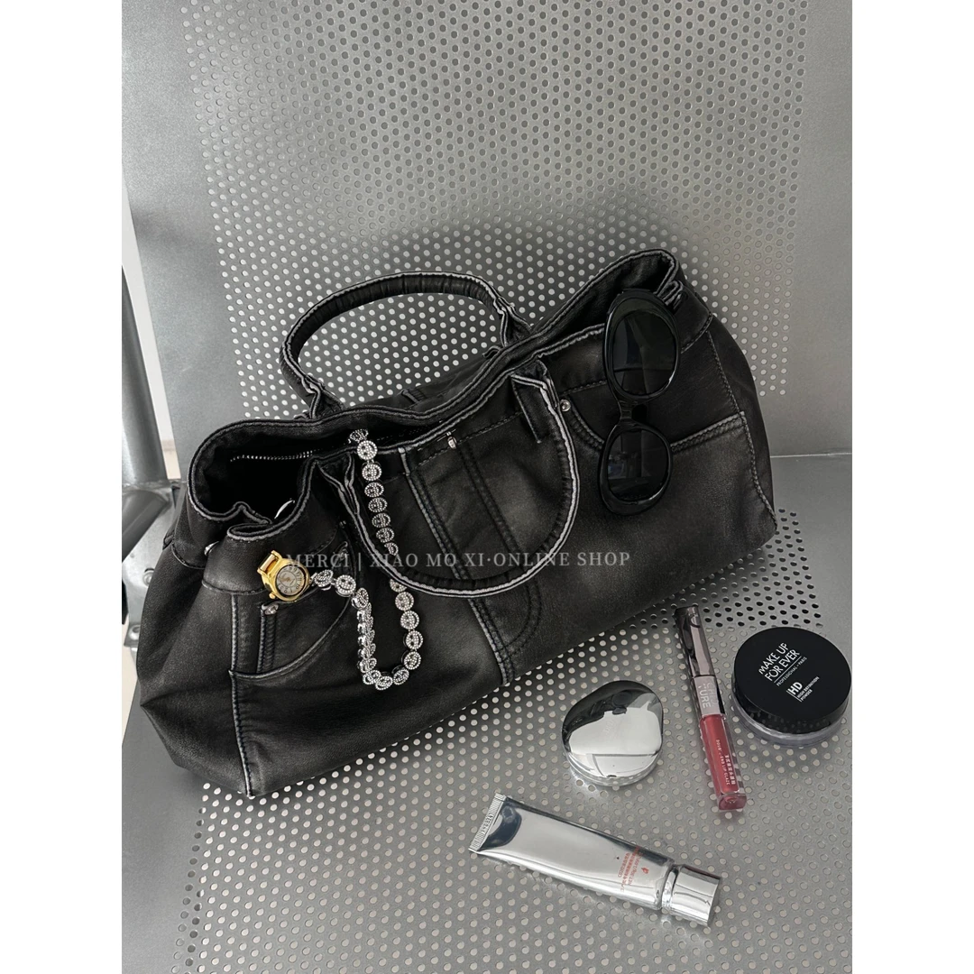 婉君专属【中古风裤头包】洋气托特单肩斜跨腋下包 C124