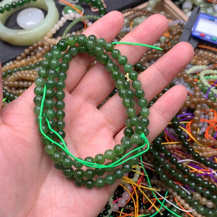 和田玉未镶嵌手链49