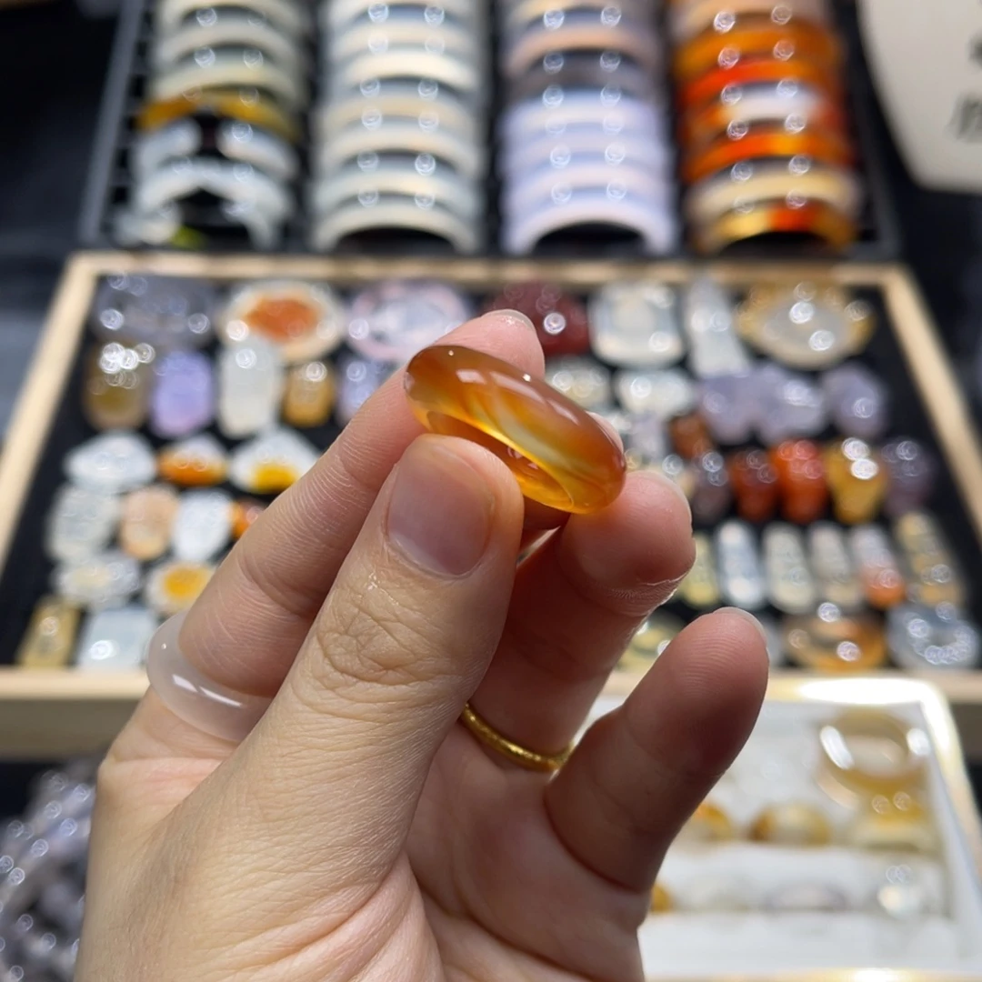 玛瑙/玉髓未镶嵌戒指