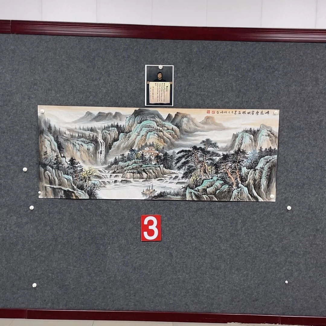 国画追**田小六尺画芯作品