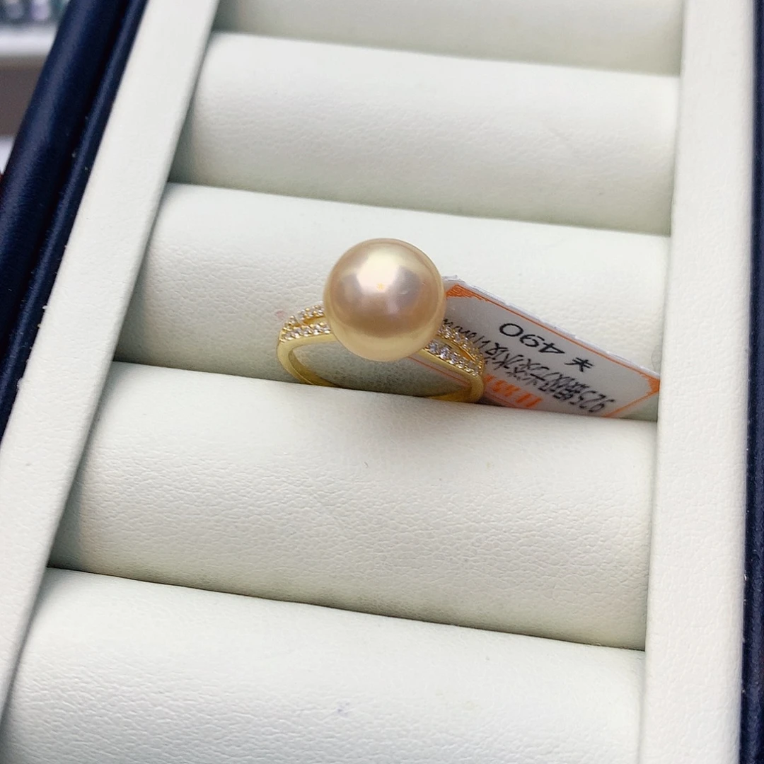 淡水珍珠银S925镶嵌戒指W43