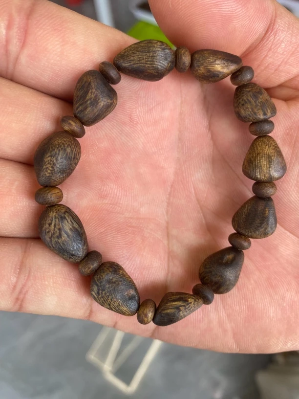 沉香奇楠沉香老树丁单圈7g+多样性发一