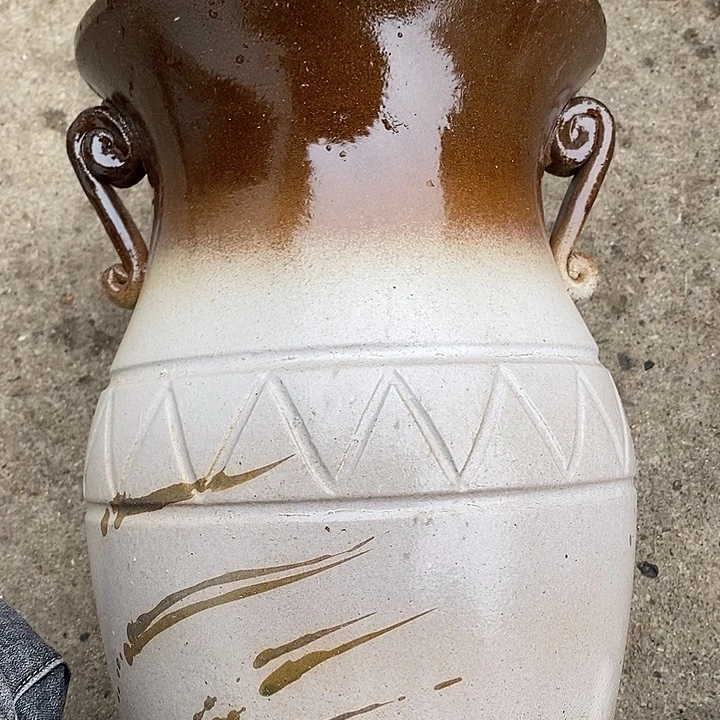 紫砂花盆高约37口约22