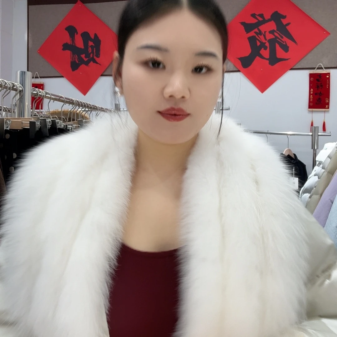 狐狸毛鹅绒新式服装